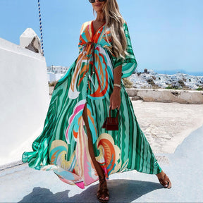 Vestido Longo Estampado