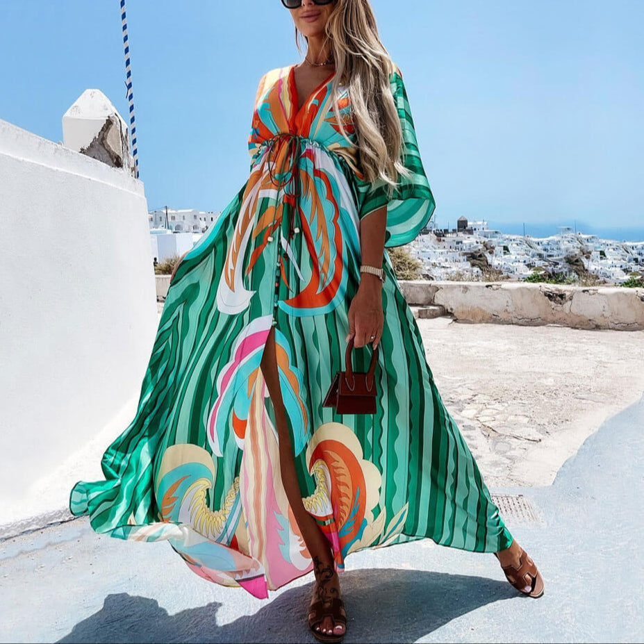 Vestido Longo Estampado