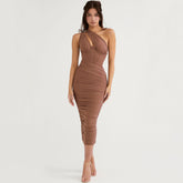 Vestido Midi Assimétrico