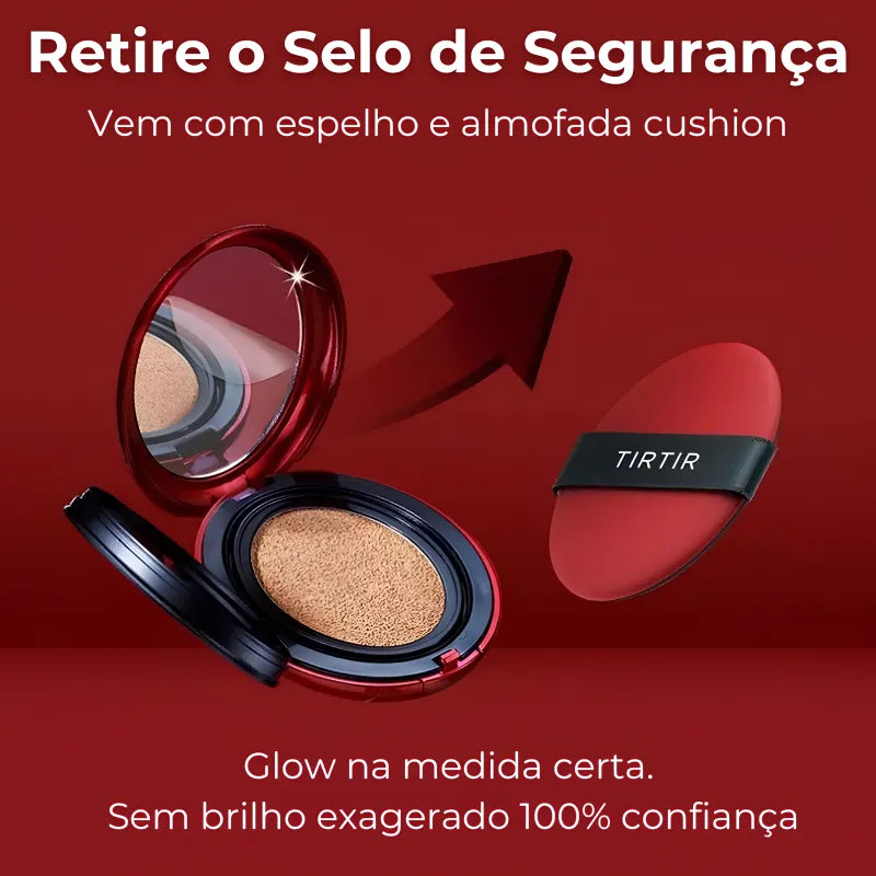 Base Coreana Cushion Clareadora TIRTIR - Protetor Solar e Maquiagem Longa Duração