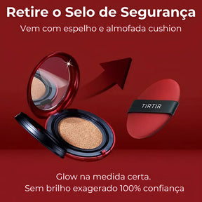 Base Coreana Cushion Clareadora TIRTIR - Protetor Solar e Maquiagem Longa Duração