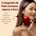 Base Coreana Cushion Clareadora TIRTIR - Protetor Solar e Maquiagem Longa Duração