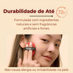 Base Coreana Cushion Clareadora TIRTIR - Protetor Solar e Maquiagem Longa Duração