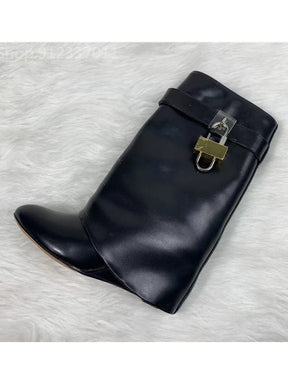 Bota Cano Médio Anabela