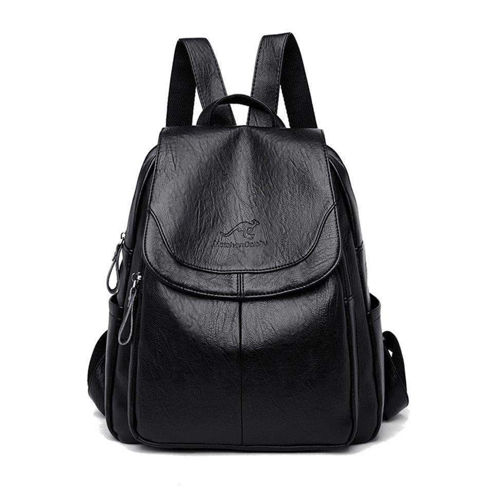 Mochila em Couro Vintage Genuino - Aussie