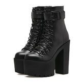 Bota Feminina Plataforma Raven