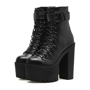Bota Feminina Plataforma Raven