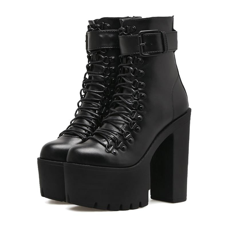 Bota Feminina Plataforma Raven