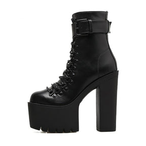 Bota Feminina Plataforma Raven