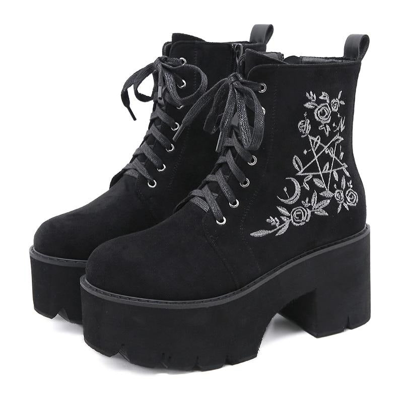 Bota Feminina Cano Curto Chunky