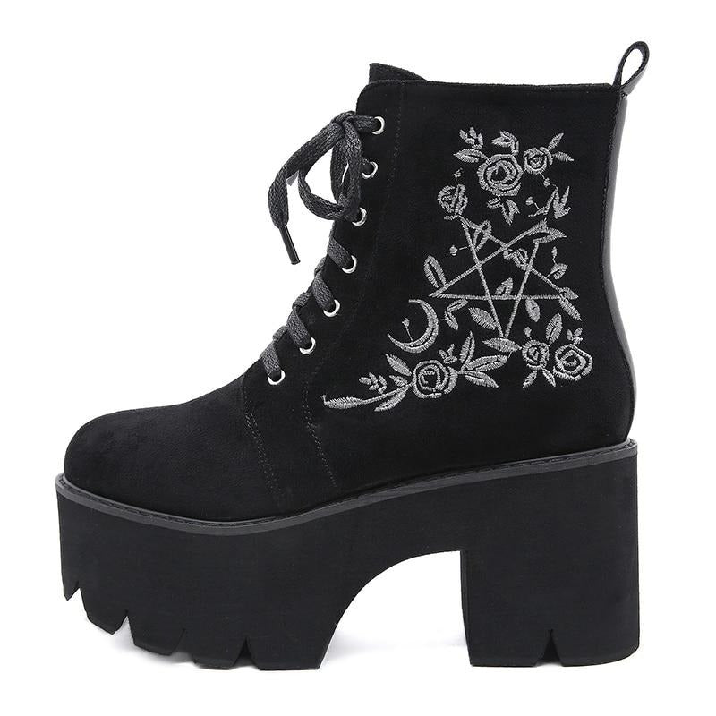 Bota Feminina Cano Curto Chunky