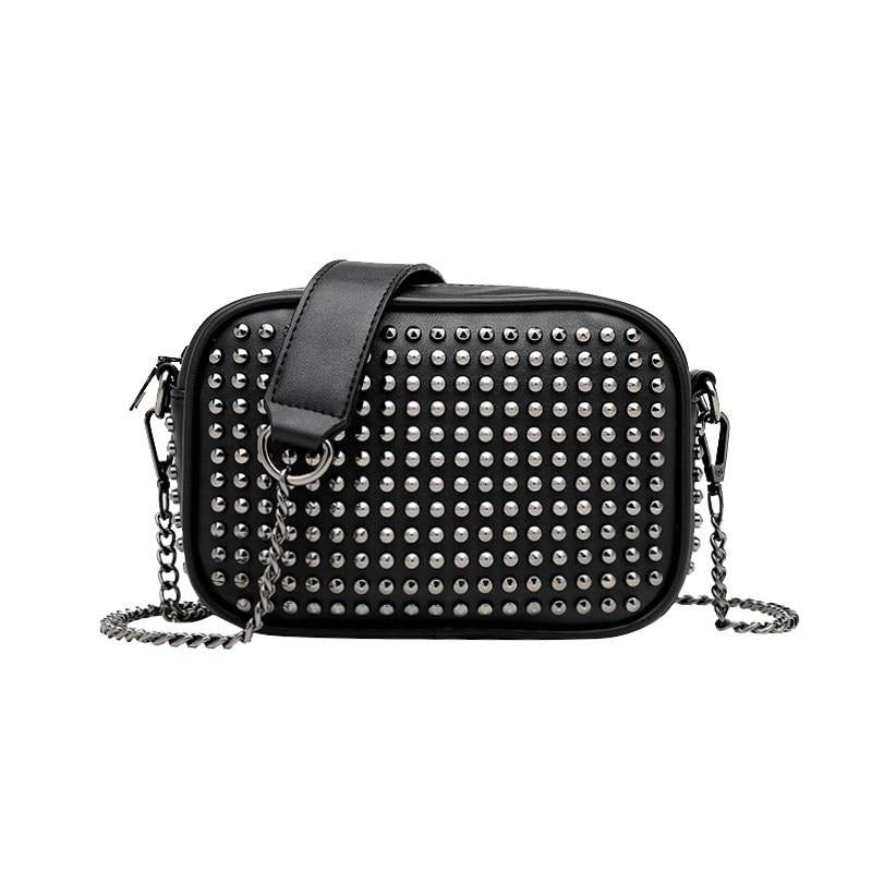 Bolsa Feminina Black Studded