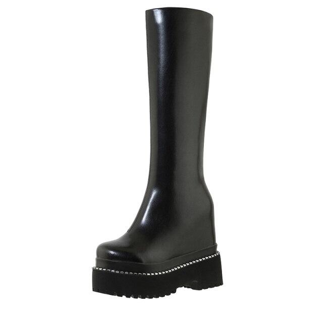 Bota Feminina Cano Longo Rubber