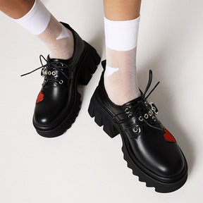 Sapato Feminino de Plataforma Heart