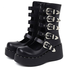 Bota Feminina Cano Curto Aberta