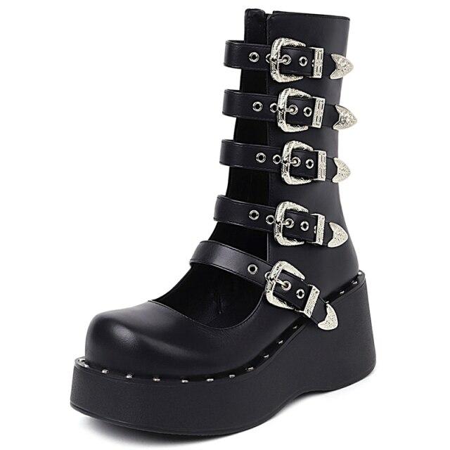 Bota Feminina Cano Curto Aberta