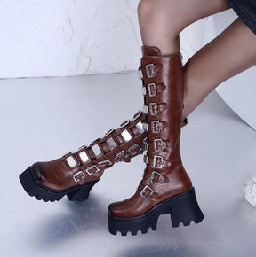 Bota Feminina Cano Longo Metal