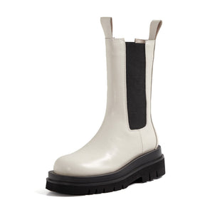 Bota Feminina de Couro Chelsea Raven