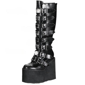 Bota Feminina Longa Metal