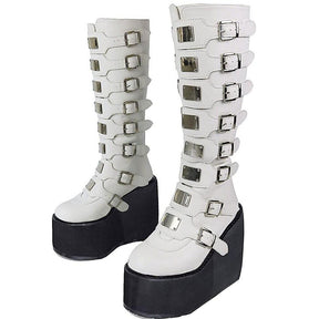 Bota Feminina Longa Metal