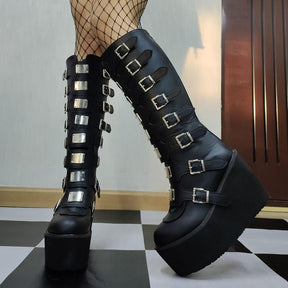 Bota Feminina Longa Metal