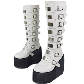 Bota Feminina Longa Metal