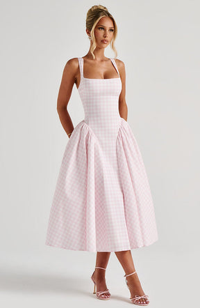 Vestido Midi Xadrez