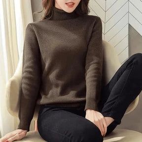 Sweater Peluciado Térmica Gola Alta